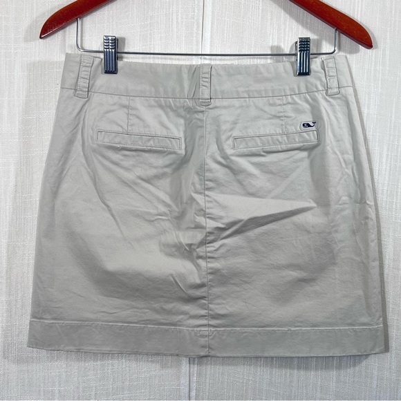 Vineyard Vines Straight Preppy Cotton Classic Minimalist Mini Skirt Sz 2 - Picture 6 of 10